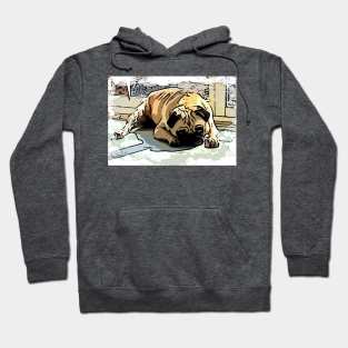 Happy  Pug Dog Hoodie